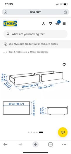 IKEA SUNDVIK Ext bed frame with slatted bed base, white, 80x200 cm