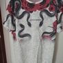Snake Rose Pattern T-Shirt Image 5