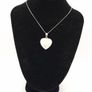Vintage Cubic Zirconia Heart 925 Silver Necklace Image 10