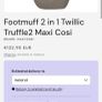maxi cosi 2 in 1 winter footmuff Image 6
