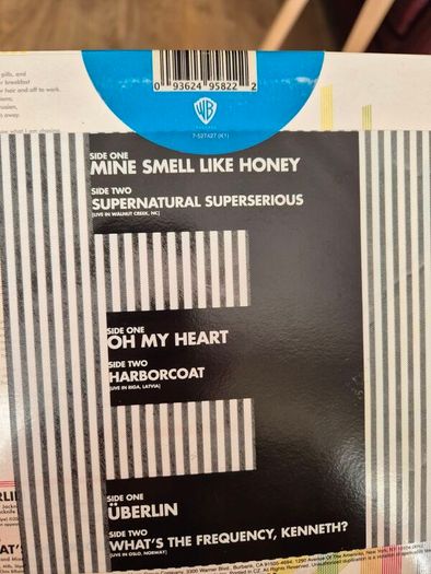 REM Three rare Record Store Day vinyl , sealed, signed by Peter Buck and Mike Mills
