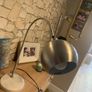 Brush nickel globe lamp with marble base Image 10
