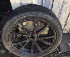 alfa romeo alloys Ti Black 17 inch