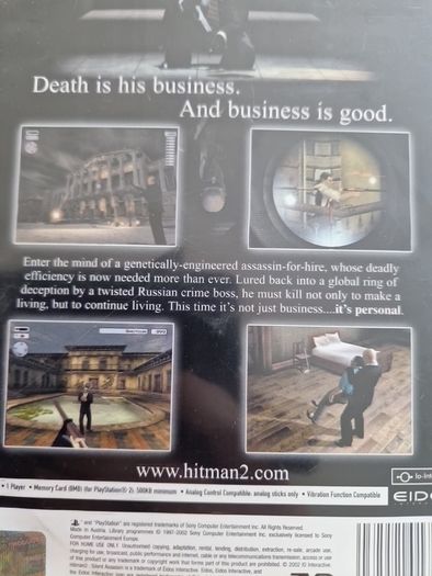 Hitman 2 Silent Assassin PlayStation2 Ps2 Games Original