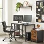 New Home Office Desk With 2 Shelves (Black)  FREE P&P Image 4