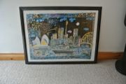 Ken Done - Sydney Night - Framed Ken Done Poster 1984
