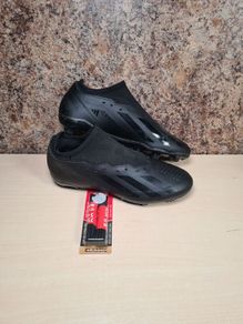 ADIDAS X CRAZYFAST 3 football boots FG firm ground BLACK size UK 7 EU 41