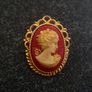 Vintage Cameo Brooch Image 2