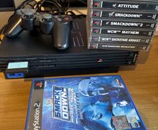 playstation 2 + 9 wrestling games