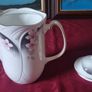 Vintage Royal Albert Horizons Star Flower Bone China Gold Gilt Coffee Pot / Water Pitcher Made In England Image 7