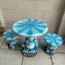 Frog Garden Table & 2 Stools- 3 Piece Set Image 2