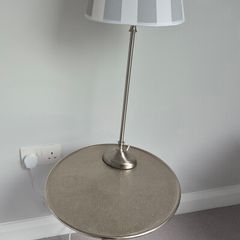 Hammered Metal Bedside Tables (set of two)