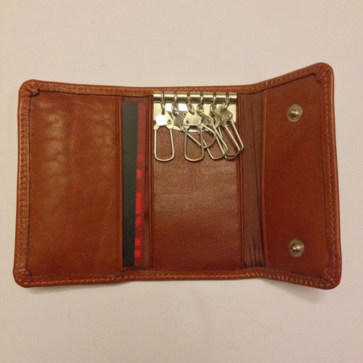 Genuine Leather Key & Card Wallets Protect Your Pockets
