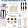 Candle Making Kit, Shuttle Art 3 LB (1.36kg) Wax Melt Making Kit, Complete Candle Making Kits for Adults with Soy Wax, 6 Fragrance Oil, 6 Colours Candle Dye, Candle Wicks, Tins, Melting Pot and More  (FREE POSTAGE) Image 3