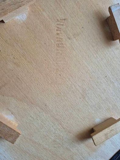 Rare Mid-Century Beech Utility Stool  Pristine Mint Condition