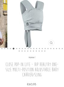 Caboo Lite Baby Carrier