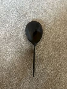 Vintage Carved Serving Spoon