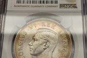 South Africa 1947 Silver Proof 5 Shillings Coin NGC PF65 Beautiful Coin