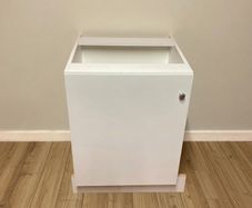Kitchen Storage Cabinet | Modern White Unit