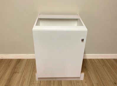 Kitchen Storage Cabinet | Modern White Unit