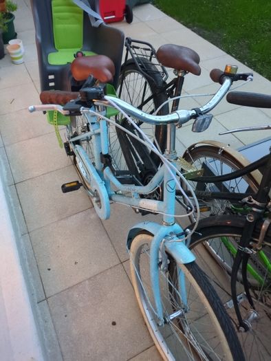 ladies bike with baby carrier