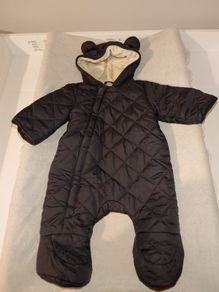 Baby boy wintersuit 0-3m charcoal