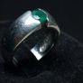 Sterling Silver 925 Green Stone Ring Image 3