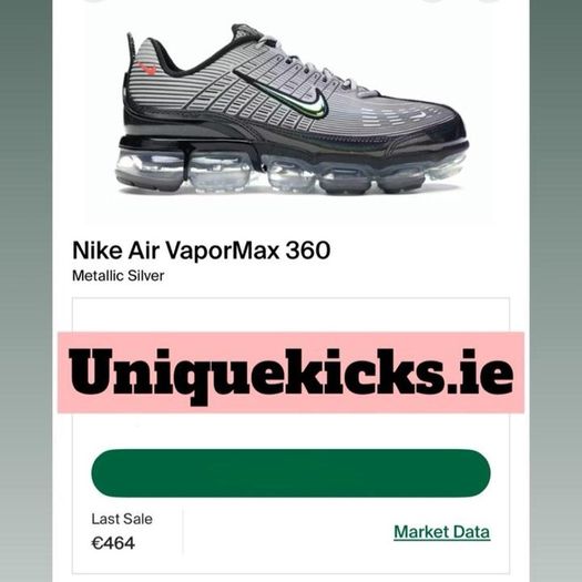 Premium Nike Air Vapormax 360 Grey Black