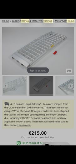 Aluminum ramp