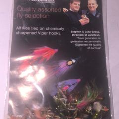 lureflash quality assorted fly selection 50 flies in viper hooks