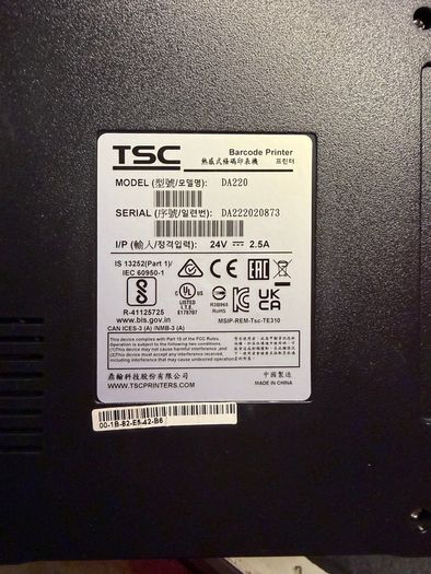 TSC Thermal label printer