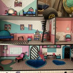 LOL house, shop, dolls and accessories.