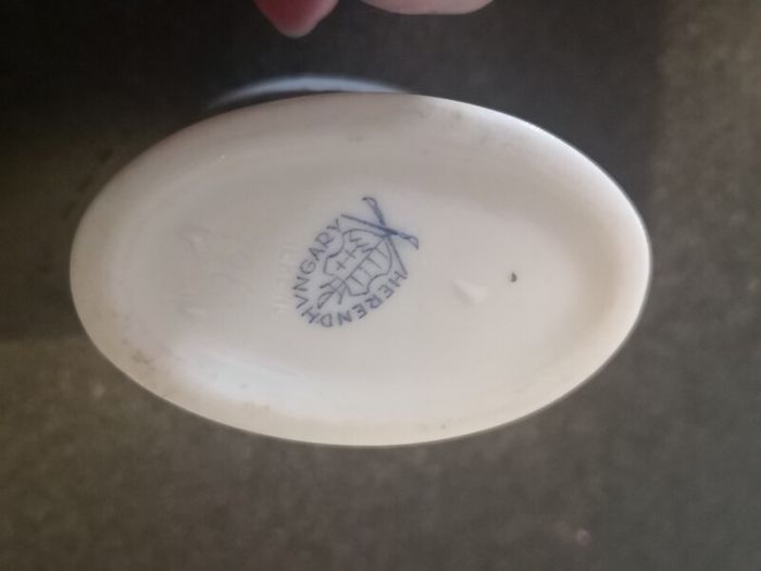 Herend Queen Victoria pattern tray and holder