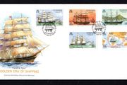 1988 Guernsey Golden Era of Shipping Commemorative Stamps Official First Day Cover (FDC)