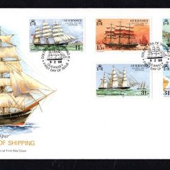 1988 Guernsey Golden Era of Shipping Commemorative Stamps Official First Day Cover (FDC)