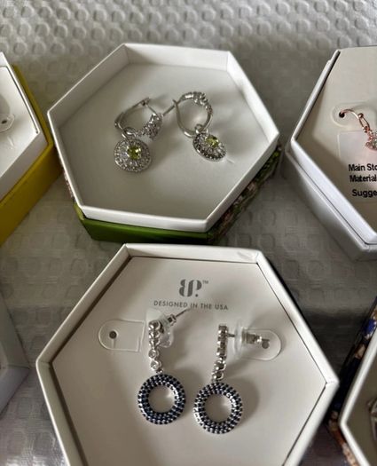 Bundle of 9 pairs of BP earrings all new various platings