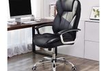 Luxury Executive Chair with High Back and Reinforced Padding Black