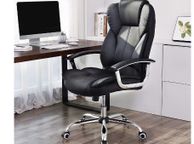 main image for ad Luxury Executive Chair with High Back and Reinforced Padding Black