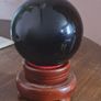 Obsidian sphere and singing bowl Image 2