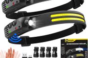 2 Pack Head Torch Rechargeable
