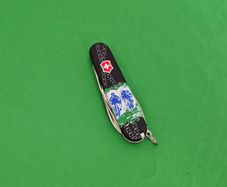 Vibtage Rare Collectable Discontinued Victorinox Mountain Bike Model without the kit 91mm Swiss Army Knife 1990s