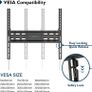 Ultra Slim TV Wall Bracket Mount for 23-60 inchs LCD LED TVs, Low Profile Tilt TV Wall Mount up to VESA 400x400mm, 50 inch tv wall bracket with Spring Locking System, Includes 5 Cable Ties (FREE POSTAGE) Image 4