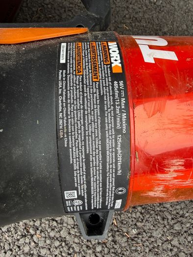 Worx 56V Max Lithium cordless leaf blower