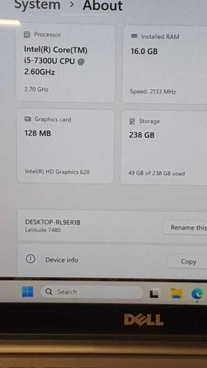 Dell Latitude 7480 Touchscreen - Core i5 | 16GB RAM | NVMe SSD | Windows 11 Pro