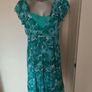 S.Oliver floral white green midi dress size UK12 EU40 Perfect condition Postage included Image 2