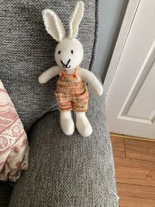 Handknit rabbit