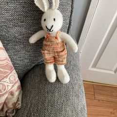Handknit rabbit