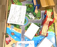 Squirrel Play Wooden Train Set Table