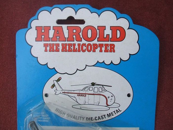 HAROLD THE HELICOPTER (Thomas the Tank Engine) - a mint & boxed ERTL diecast model of Harold the Helicopter (1990)