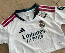 Women's Real Madrid crop jersey size L
